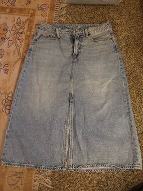 Old Navy Jean Midi Skirt